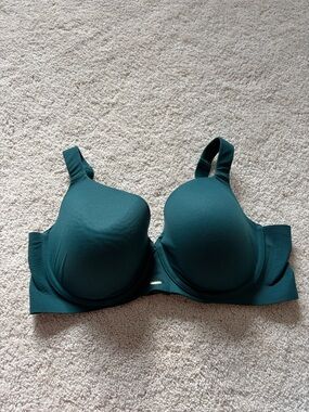 Cacique Smooth Molded Bra in Teal Green